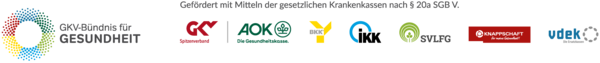 Logoleiste des GKV Bündnisses für Gesundheit