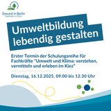 Text im Bild: Umweltbildung lebendig gestalten