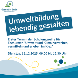 Text im Bild: Umweltbildung lebendig gestalten