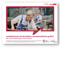 Titel der Publikation "Qualitätskriterien der Betrieblichen Gesundheitsförderung"