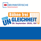 Titel und Zeitpunkt der Veranstaltung inkl. Logo des Paritätischen GV