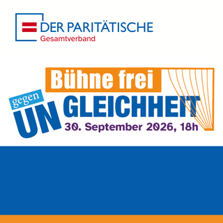 Titel und Zeitpunkt der Veranstaltung inkl. Logo des Paritätischen GV