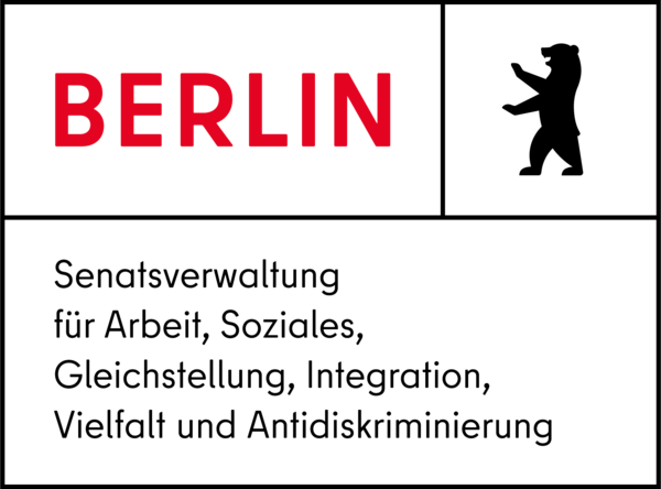 Logo Senatsverwaltung für Arbeit, Soziales, Gleichstellung, Integration, Vielfalt und Antidiskriminierung