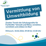 Text im Bild: Vermittlung von Umweltbildung