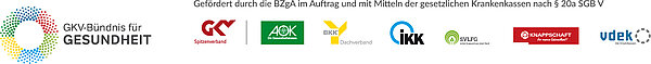 Logoleiste des GKV-Bündnisses