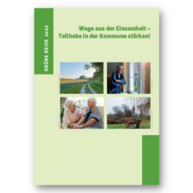 Titel der Broschüre "Wege aus der Einsamkeit – Teilhabe in der Kommune stärken!"