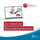 Laptop und Titel "Besuchskommissionen in Brandenburg"