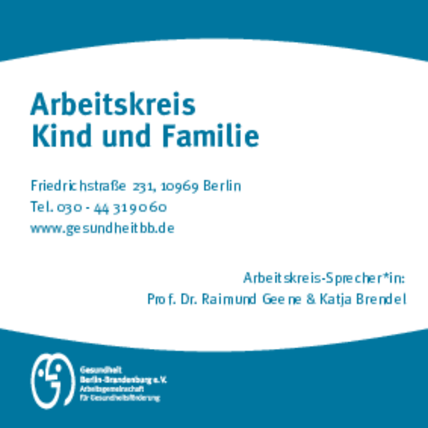 AK Kind und Familie Visitenkarte