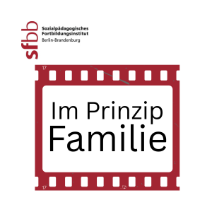 Titel "Im Prinzip Familie" und SFBB-Logo