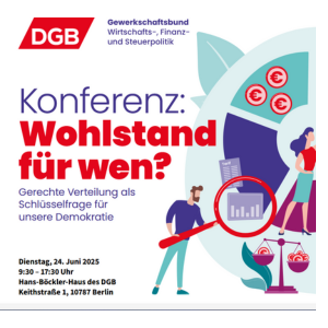 Flyerbild "Wohlstand für wen?"