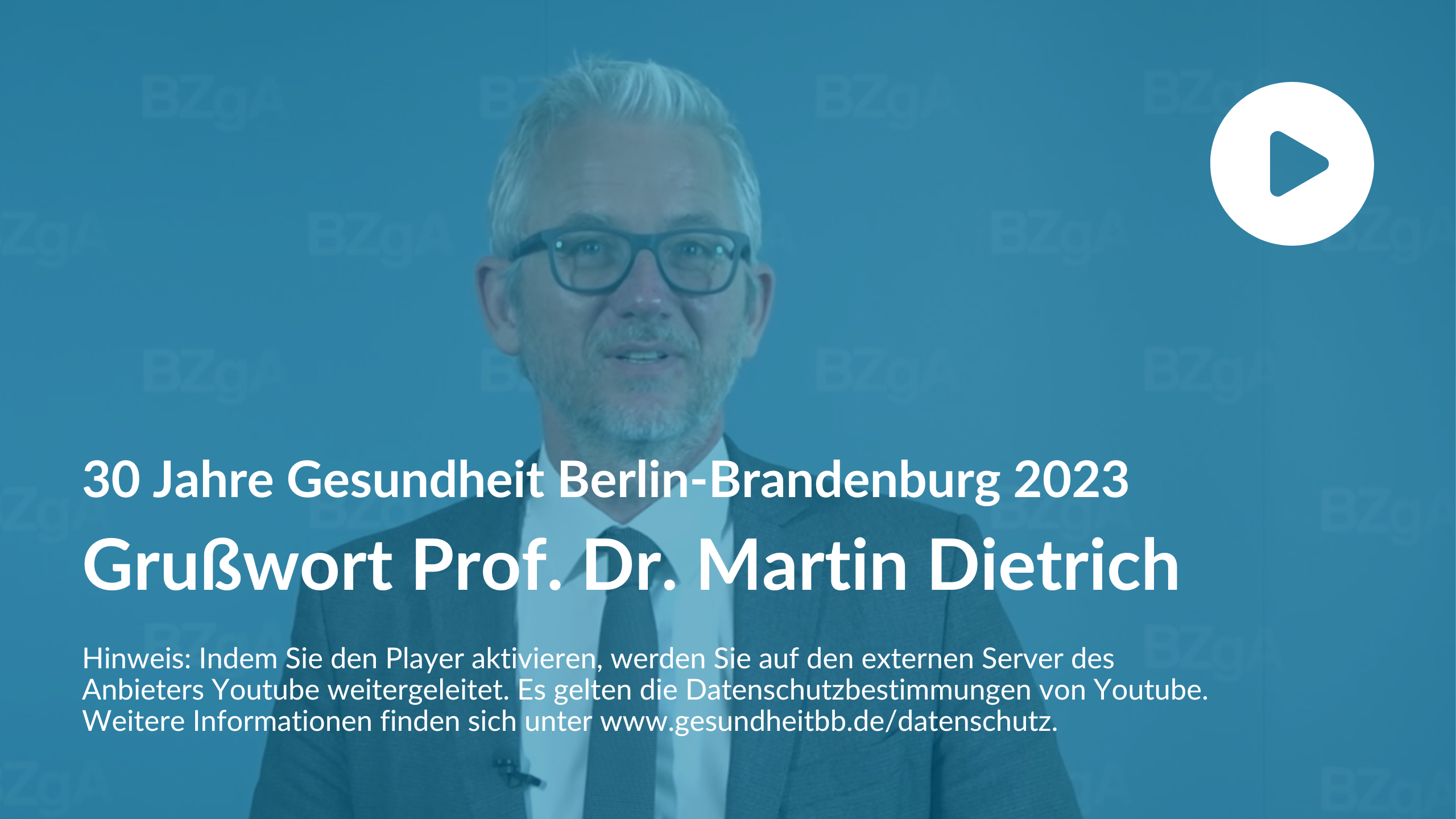 Grußwort Prof. Dr. Martin Dietrich