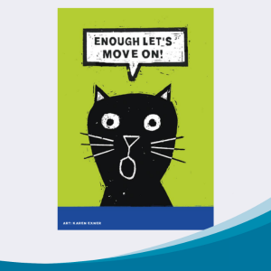 Eine schwarze Katze sagt Enough, lets move on.